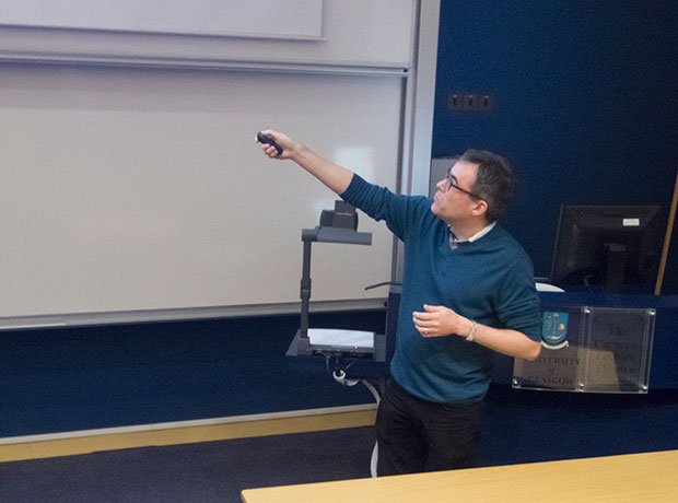 Alastair Wark  at the BioC 2015 meeting at Glasgow University, School of Chemistry