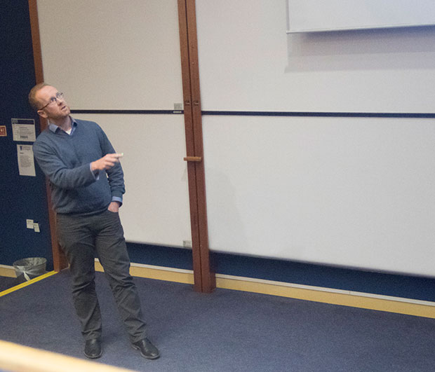 Neil Hunt  at the BioC 2015 meeting at Glasgow University, School of Chemistry