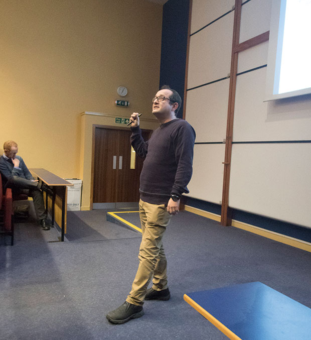 Malcolm Kadodwala  at the BioC 2015 meeting at Glasgow University, School of Chemistry